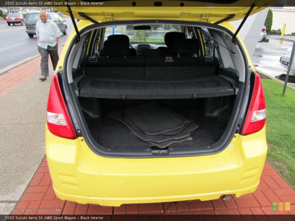 Black Interior Trunk for the 2003 Suzuki Aerio SX AWD Sport Wagon #50406433
