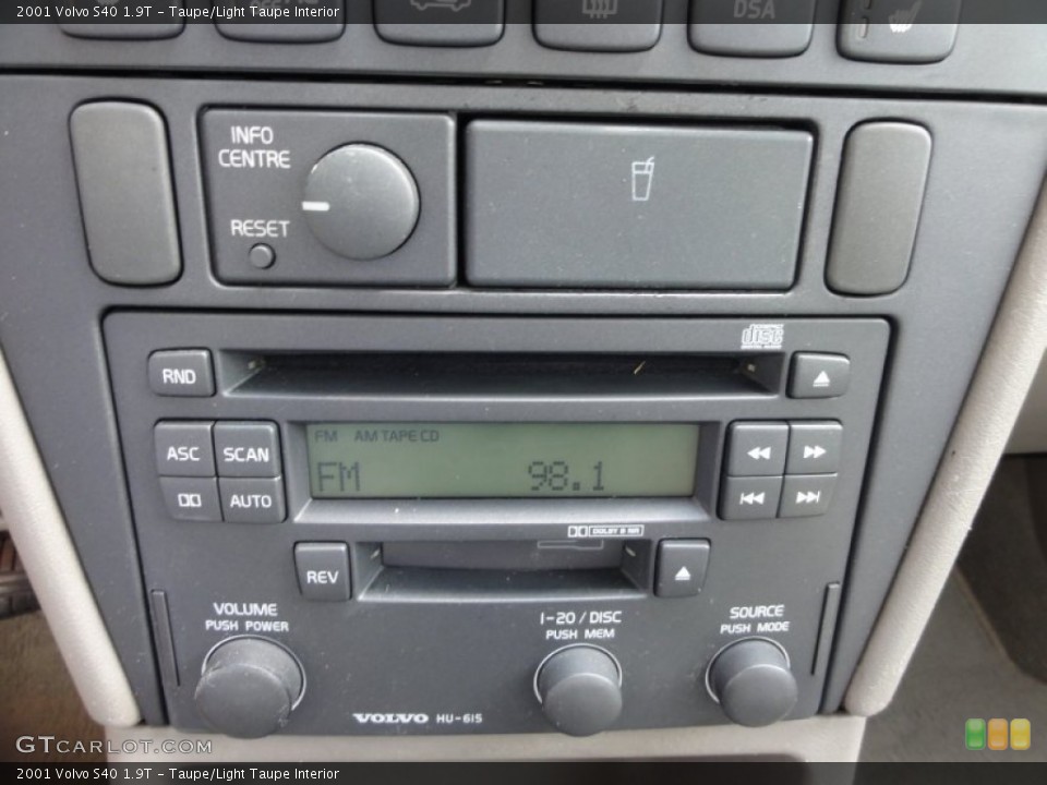 Taupe/Light Taupe Interior Controls for the 2001 Volvo S40 1.9T #50407328