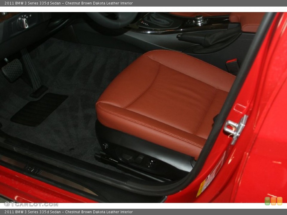Chestnut Brown Dakota Leather Interior Photo for the 2011 BMW 3 Series 335d Sedan #50409265
