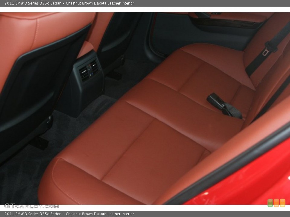 Chestnut Brown Dakota Leather Interior Photo for the 2011 BMW 3 Series 335d Sedan #50409319