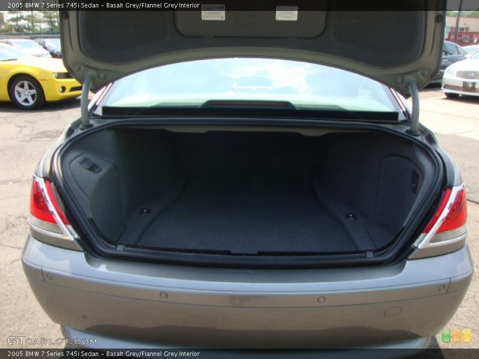 Basalt Grey/Flannel Grey Interior Trunk for the 2005 BMW 7 Series 745i Sedan #50412571