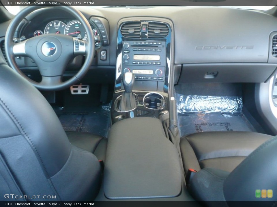 Ebony Black Interior Dashboard for the 2010 Chevrolet Corvette Coupe #50412631