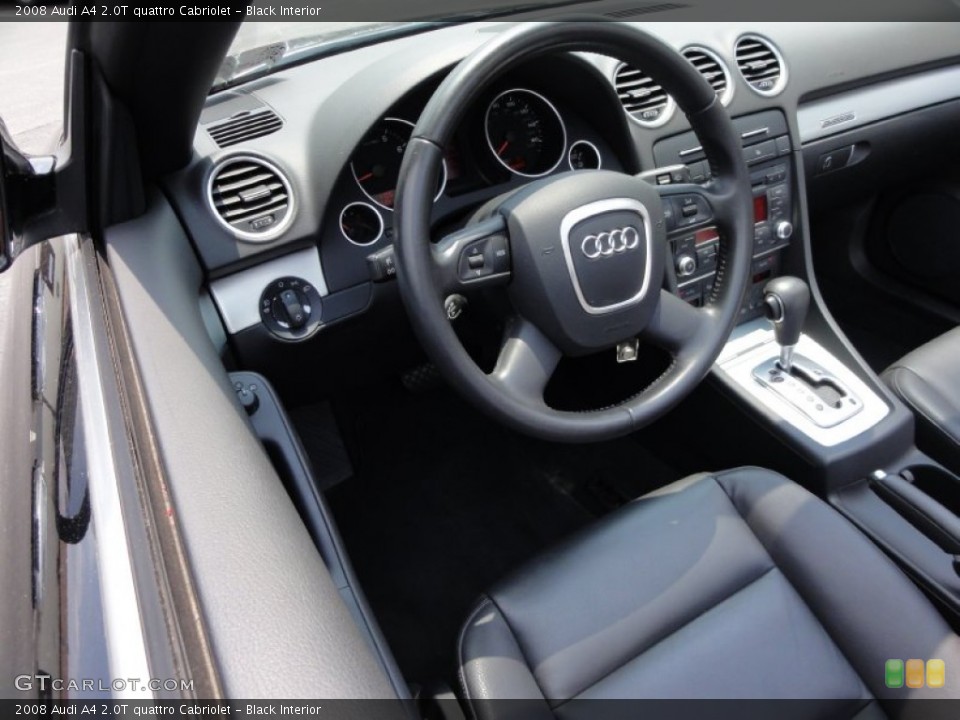 Black Interior Steering Wheel for the 2008 Audi A4 2.0T quattro Cabriolet #50412778