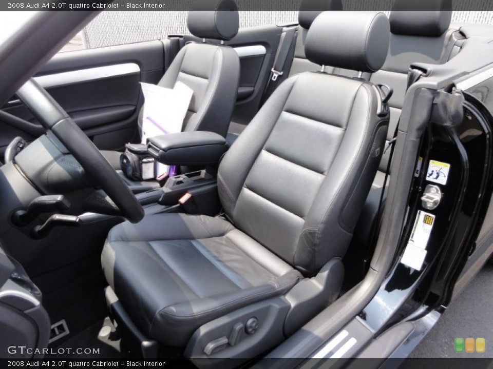 Black Interior Photo for the 2008 Audi A4 2.0T quattro Cabriolet #50412859