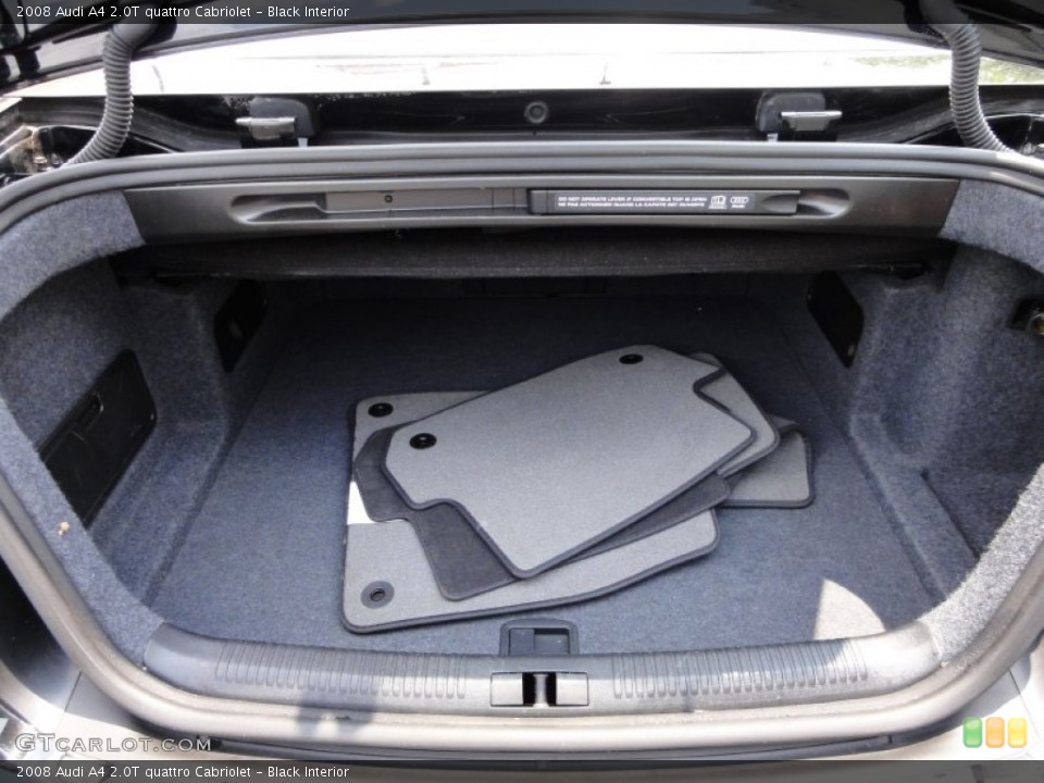 Black Interior Trunk for the 2008 Audi A4 2.0T quattro Cabriolet #50412934