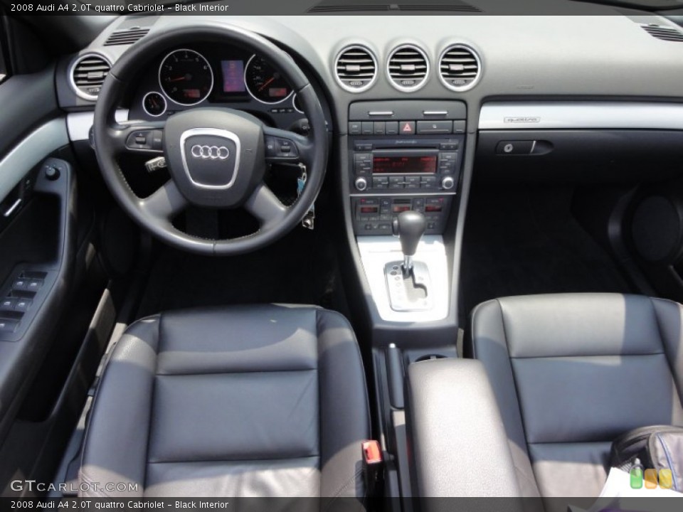 Black Interior Dashboard for the 2008 Audi A4 2.0T quattro Cabriolet #50413051