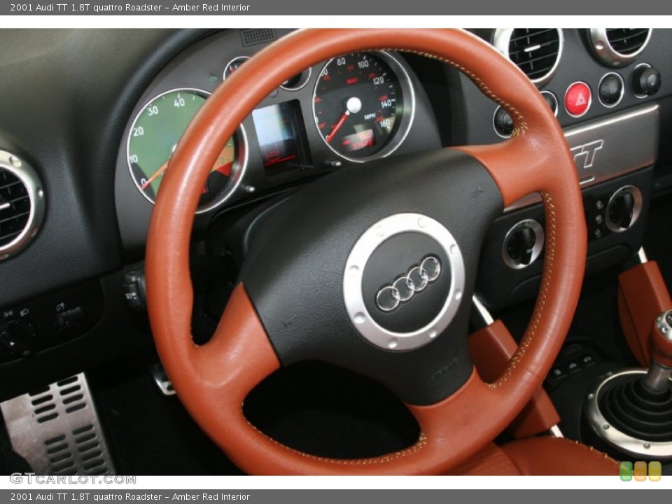 Amber Red Interior Steering Wheel for the 2001 Audi TT 1.8T quattro Roadster #50414605