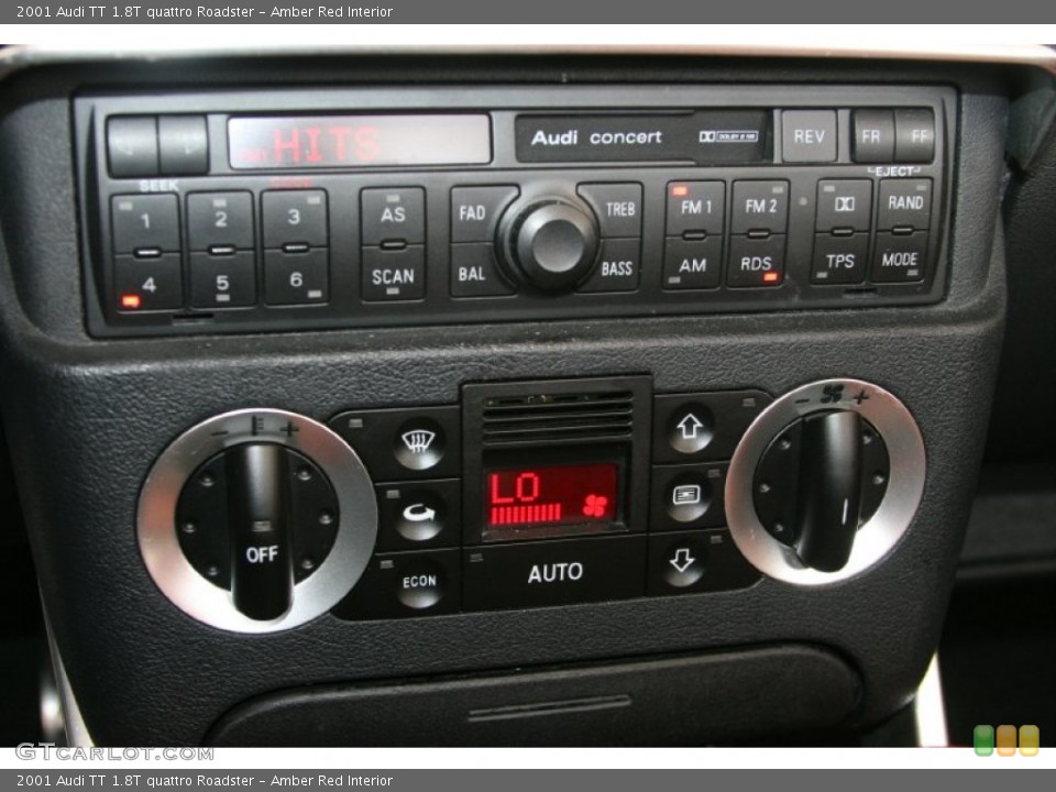 Amber Red Interior Controls for the 2001 Audi TT 1.8T quattro Roadster #50414821