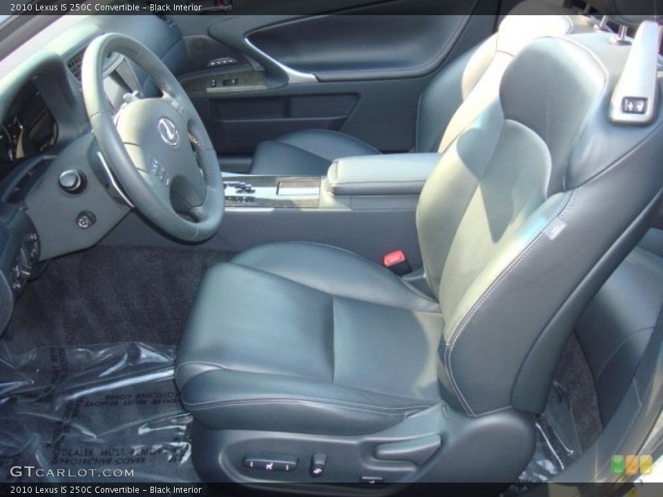 Black Interior Photo for the 2010 Lexus IS 250C Convertible #50415127