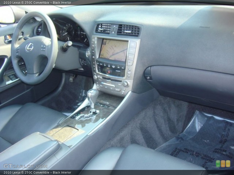 Black Interior Dashboard for the 2010 Lexus IS 250C Convertible #50415169