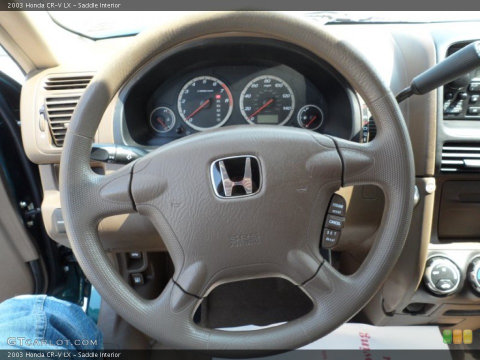 Saddle Interior Steering Wheel for the 2003 Honda CR-V LX #50417779