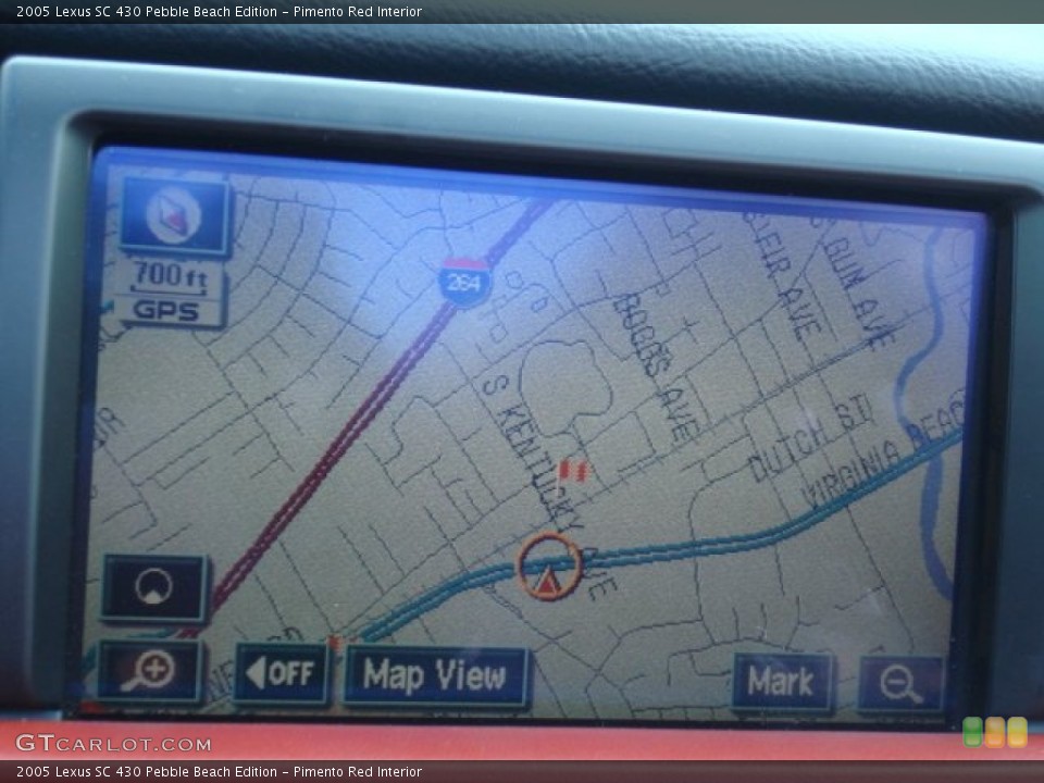 Pimento Red Interior Navigation for the 2005 Lexus SC 430 Pebble Beach Edition #50417932