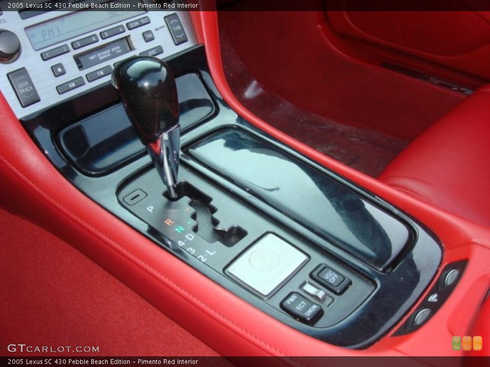 Pimento Red Interior Transmission for the 2005 Lexus SC 430 Pebble Beach Edition #50417974