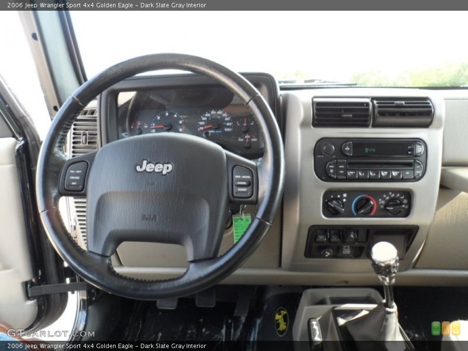Dark Slate Gray Interior Dashboard for the 2006 Jeep Wrangler Sport 4x4 Golden Eagle #50418466