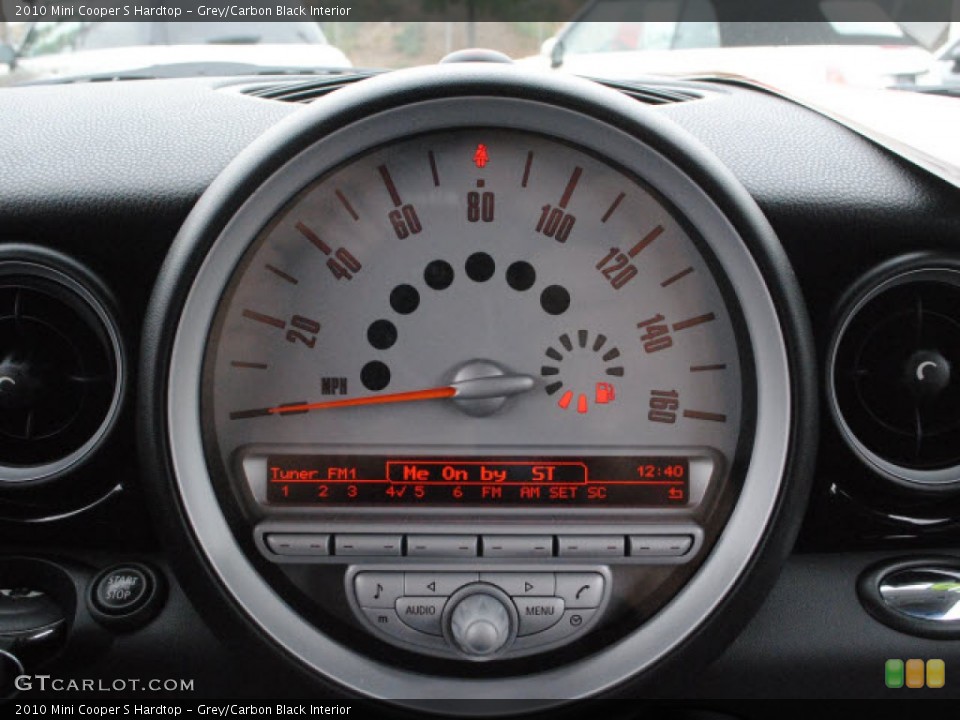 Grey/Carbon Black Interior Gauges for the 2010 Mini Cooper S Hardtop #50423090