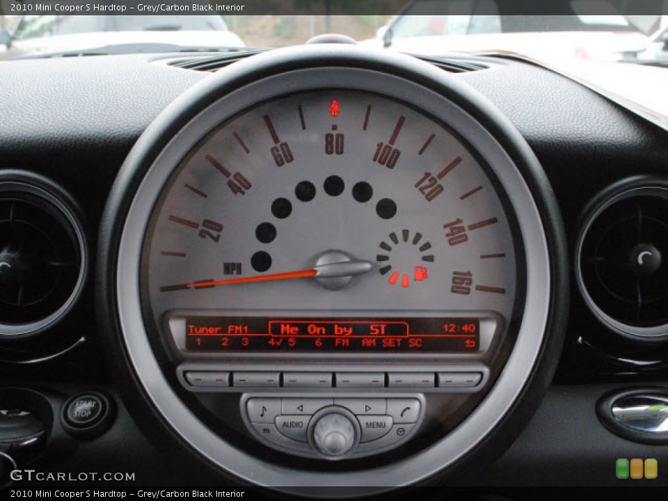 Grey/Carbon Black Interior Gauges for the 2010 Mini Cooper S Hardtop #50423090