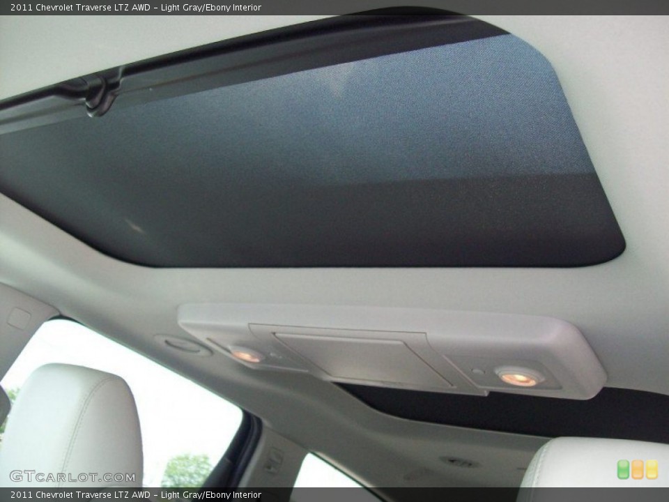 Light Gray/Ebony Interior Sunroof for the 2011 Chevrolet Traverse LTZ AWD #50423902