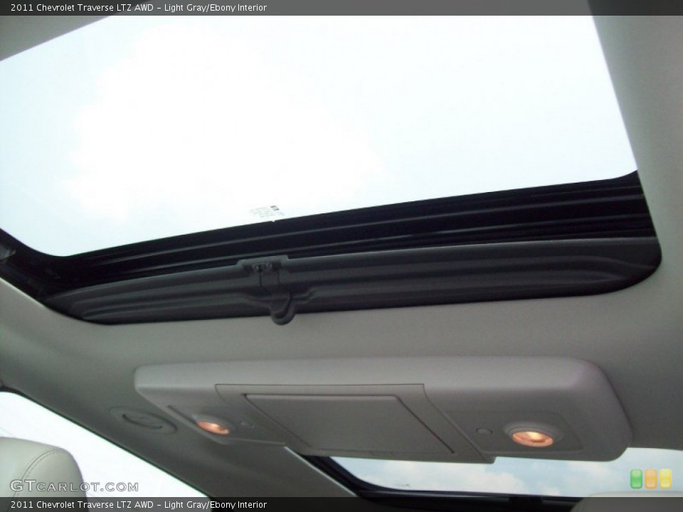 Light Gray/Ebony Interior Sunroof for the 2011 Chevrolet Traverse LTZ AWD #50423914