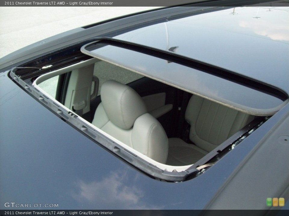 Light Gray/Ebony Interior Sunroof for the 2011 Chevrolet Traverse LTZ AWD #50423932
