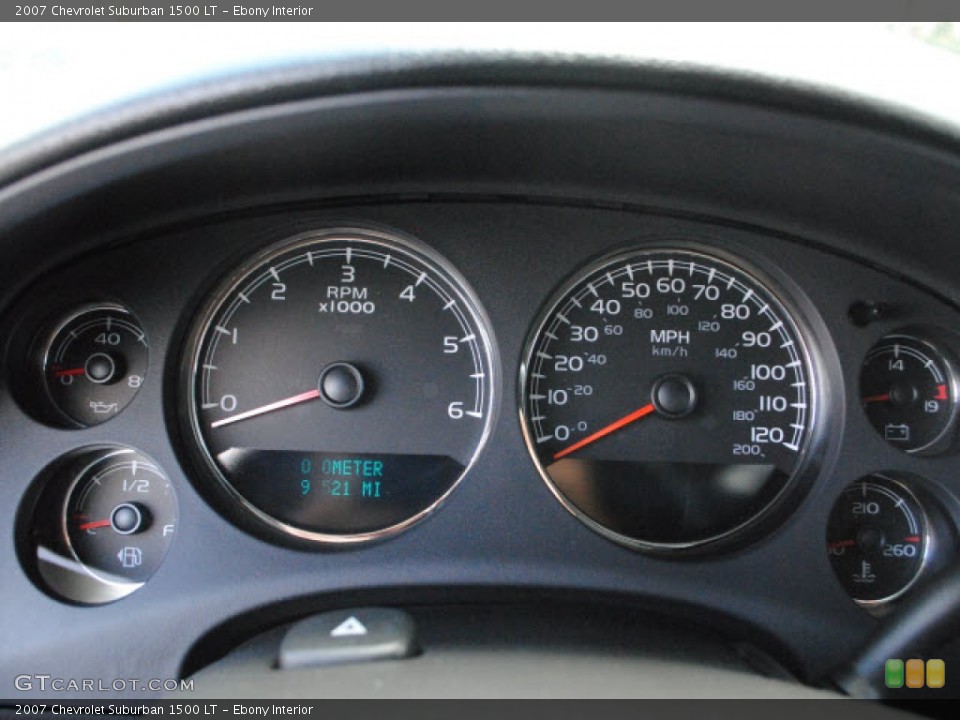 Ebony Interior Gauges for the 2007 Chevrolet Suburban 1500 LT #50424772