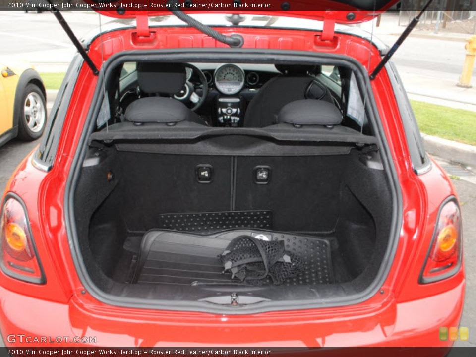 Rooster Red Leather/Carbon Black Interior Trunk for the 2010 Mini Cooper John Cooper Works Hardtop #50424949