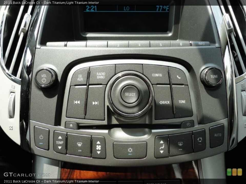Dark Titanium/Light Titanium Interior Controls for the 2011 Buick LaCrosse CX #50429548
