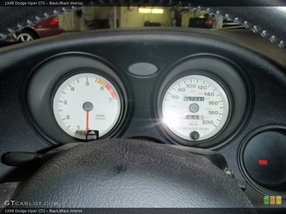 Black/Black Interior Gauges for the 1998 Dodge Viper GTS #50429620