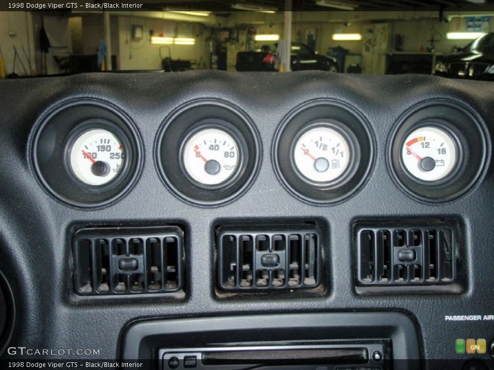 Black/Black Interior Gauges for the 1998 Dodge Viper GTS #50429650