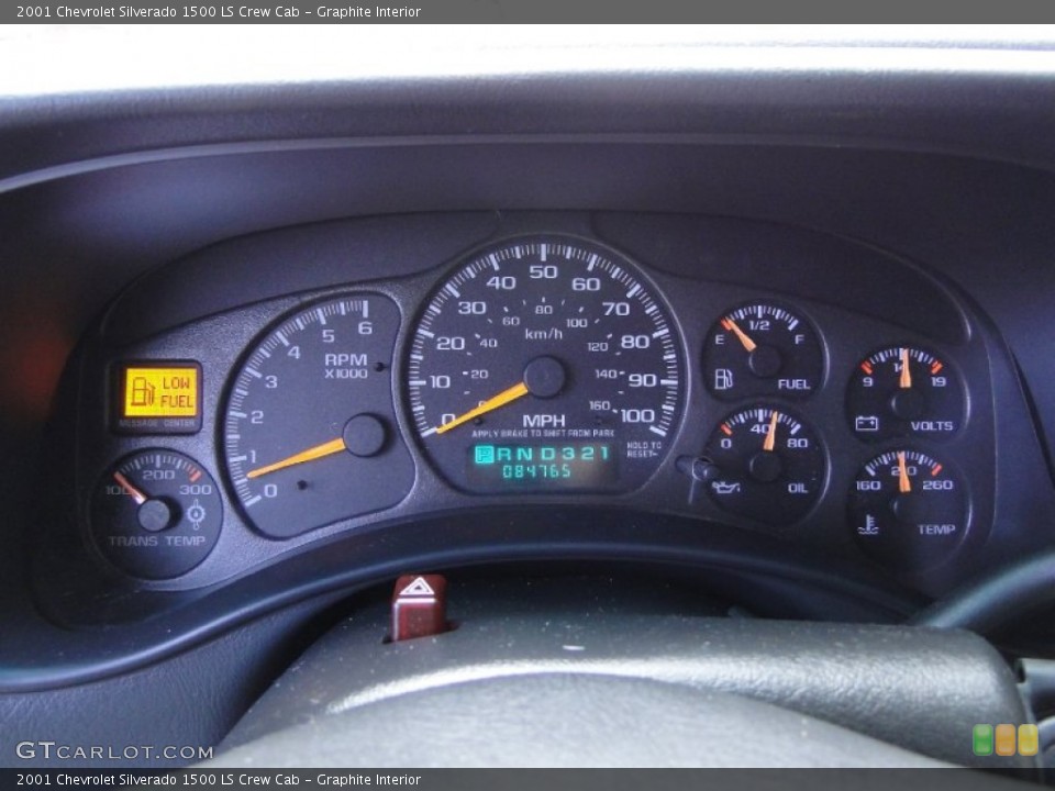Graphite Interior Gauges for the 2001 Chevrolet Silverado 1500 LS Crew Cab #50432338