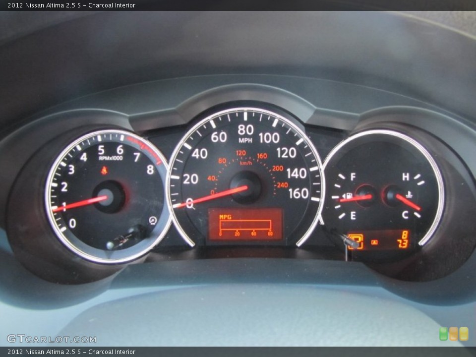 Charcoal Interior Gauges for the 2012 Nissan Altima 2.5 S #50433859