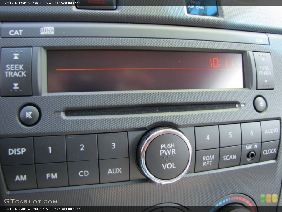 Charcoal Interior Controls for the 2012 Nissan Altima 2.5 S #50433862