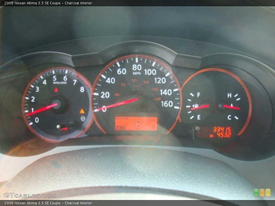 Charcoal Interior Gauges for the 2008 Nissan Altima 3.5 SE Coupe #50437123