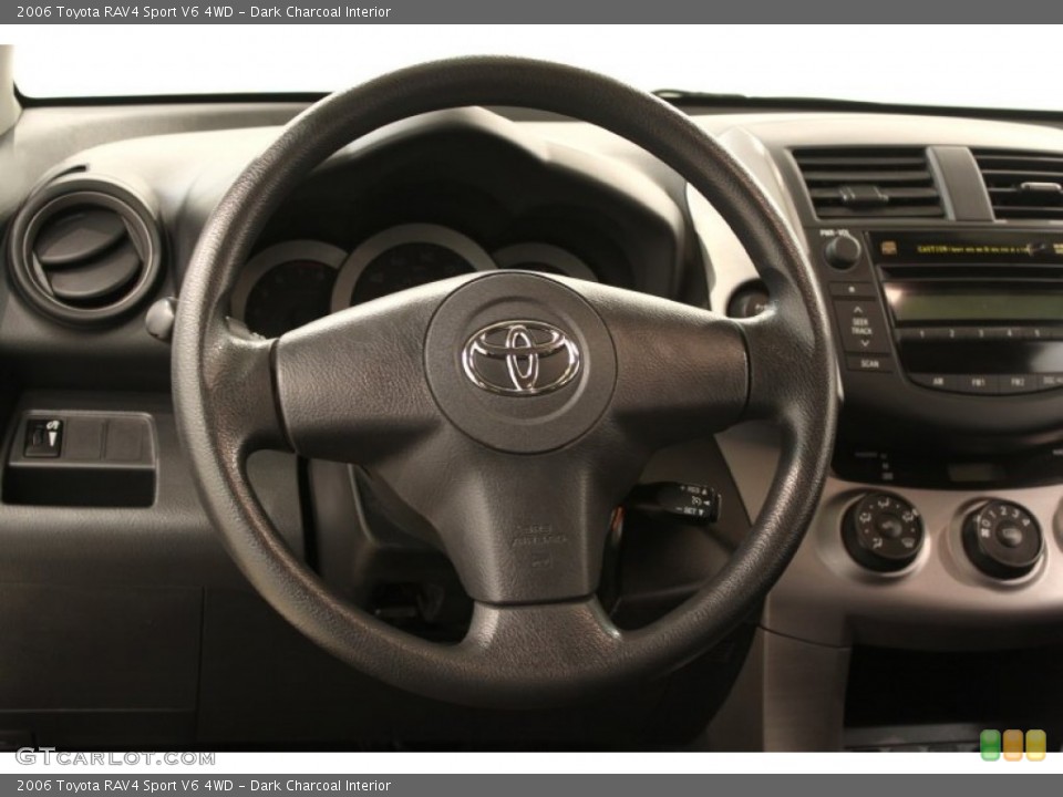 Dark Charcoal Interior Steering Wheel for the 2006 Toyota RAV4 Sport V6 4WD #50440918