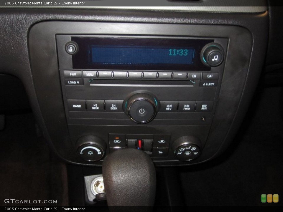 Ebony Interior Controls for the 2006 Chevrolet Monte Carlo SS #50441506