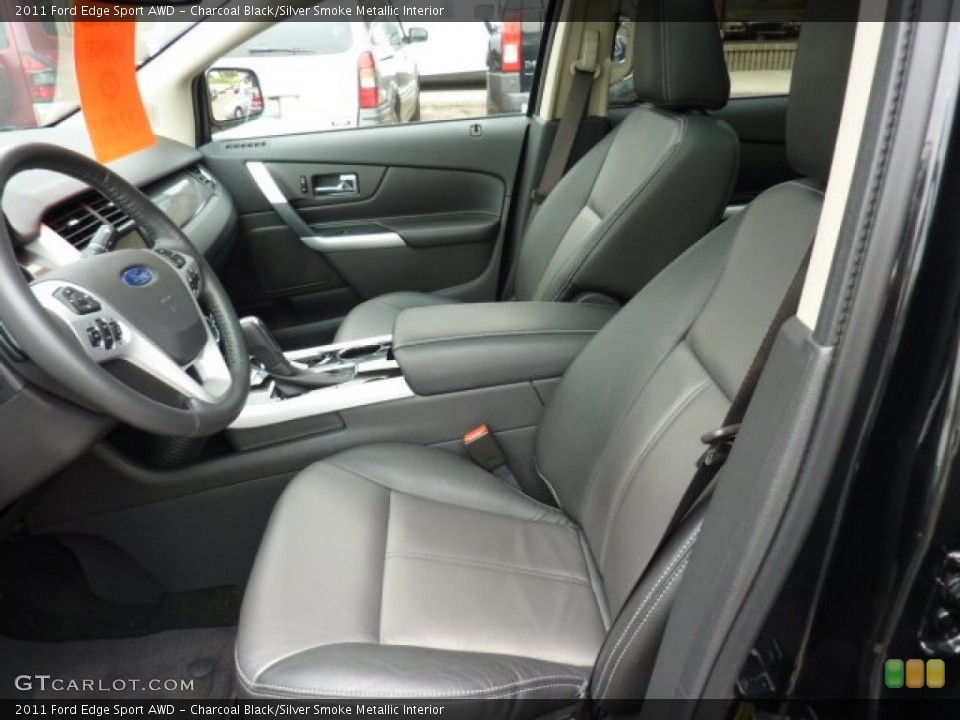 Charcoal Black/Silver Smoke Metallic Interior Photo for the 2011 Ford Edge Sport AWD #50442052