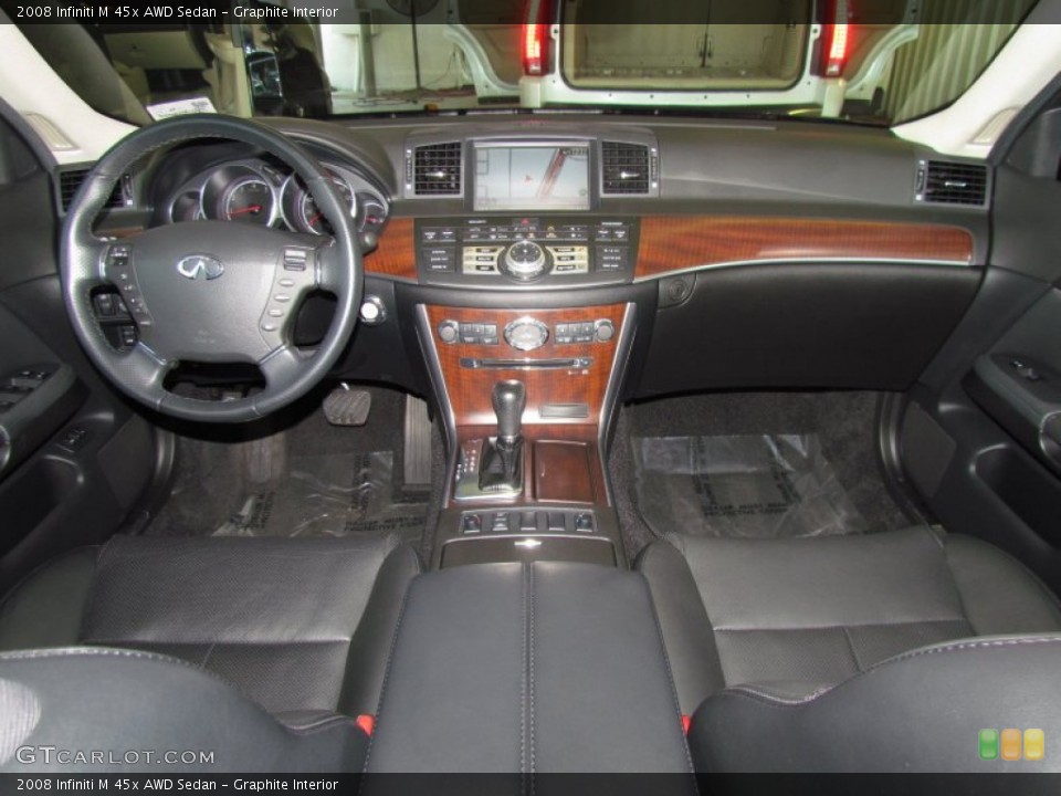 Graphite Interior Dashboard for the 2008 Infiniti M 45x AWD Sedan #50443696