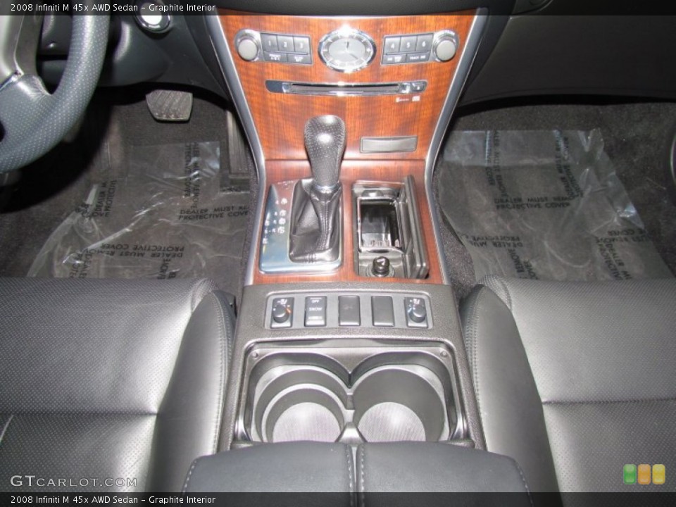 Graphite Interior Controls for the 2008 Infiniti M 45x AWD Sedan #50443760