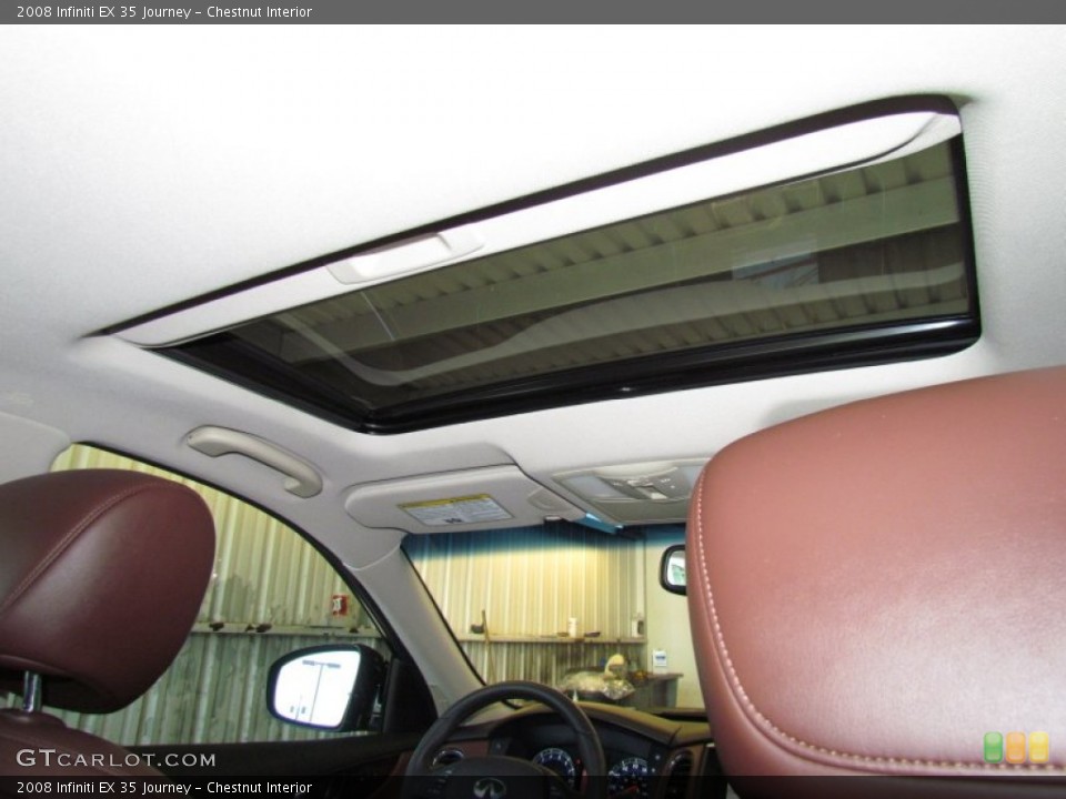 Chestnut Interior Sunroof for the 2008 Infiniti EX 35 Journey #50444792