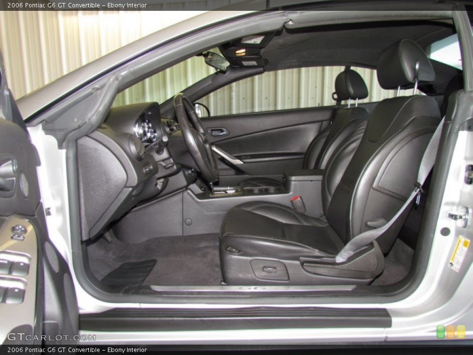 Ebony Interior Photo for the 2006 Pontiac G6 GT Convertible #50445929