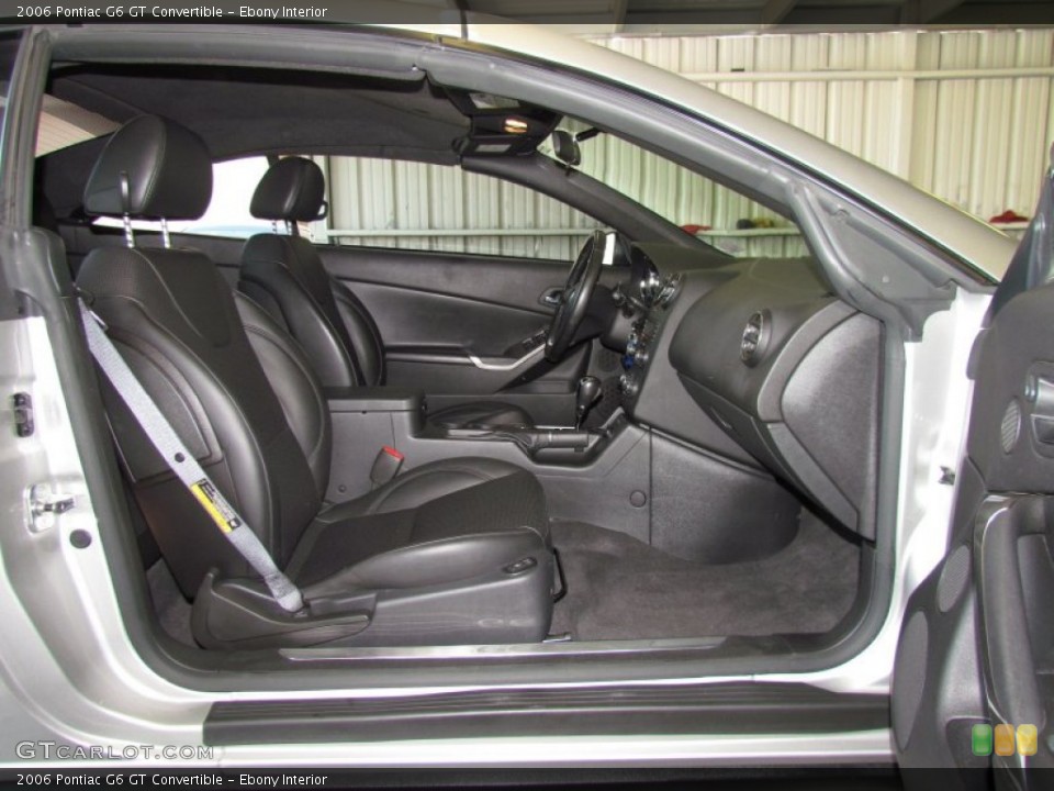 Ebony Interior Photo for the 2006 Pontiac G6 GT Convertible #50445944