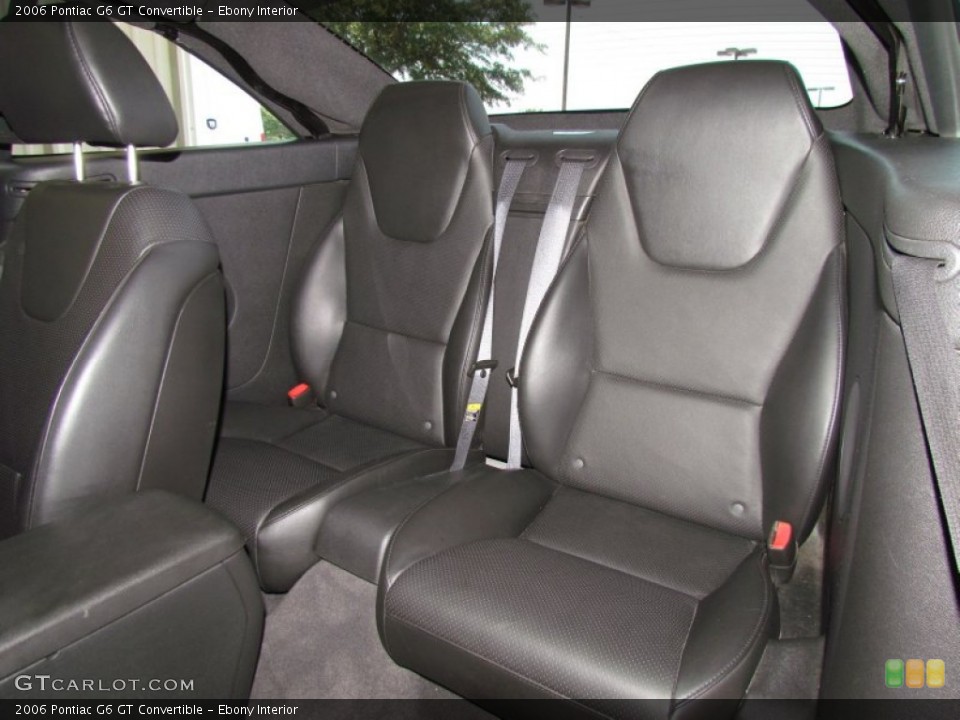 Ebony Interior Photo for the 2006 Pontiac G6 GT Convertible #50445974