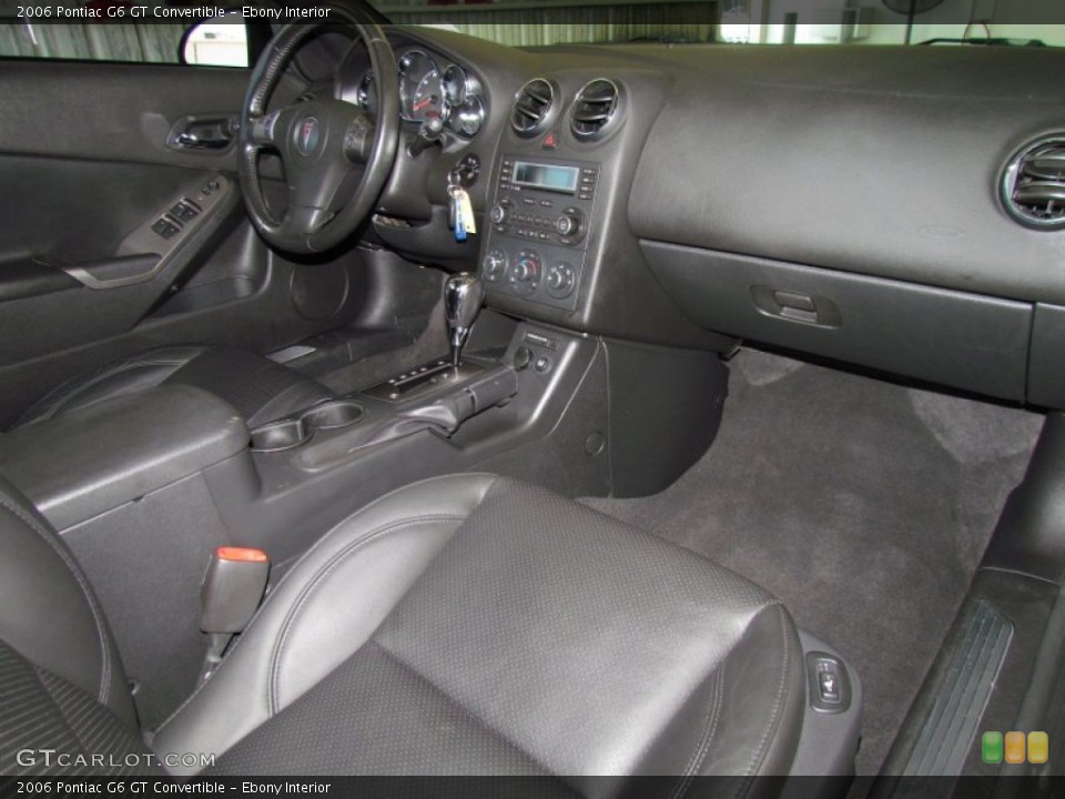 Ebony Interior Dashboard for the 2006 Pontiac G6 GT Convertible #50446067