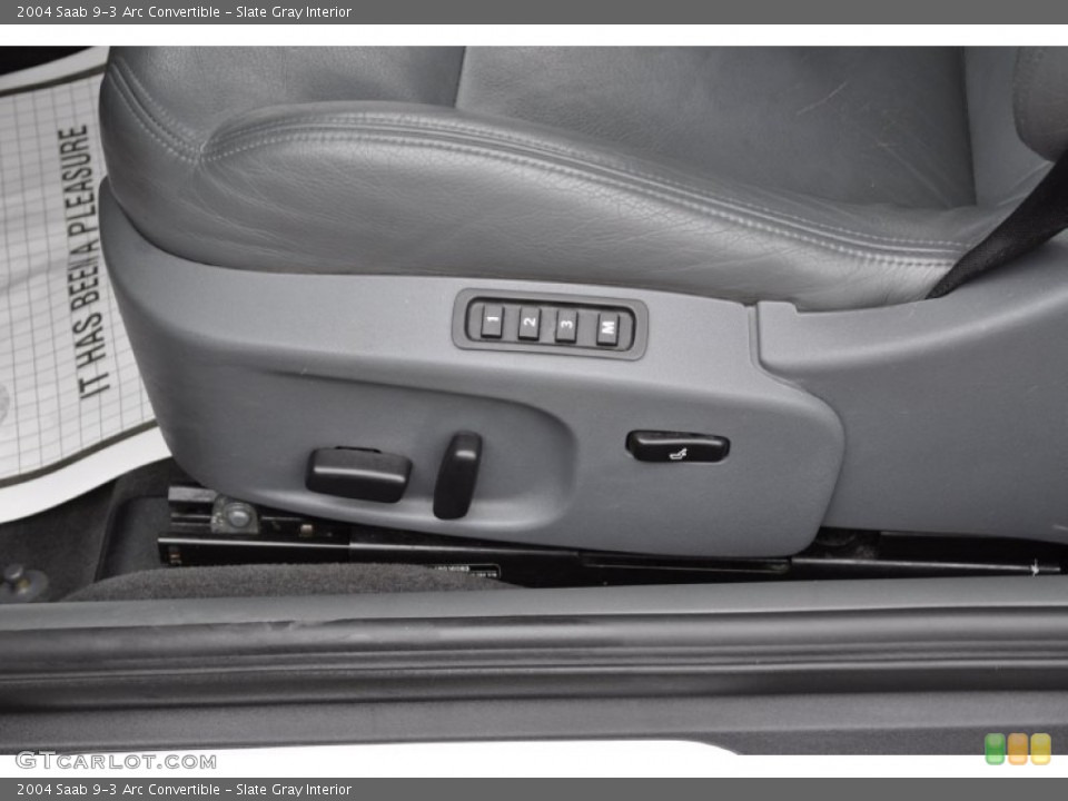 Slate Gray Interior Controls for the 2004 Saab 9-3 Arc Convertible #50446235