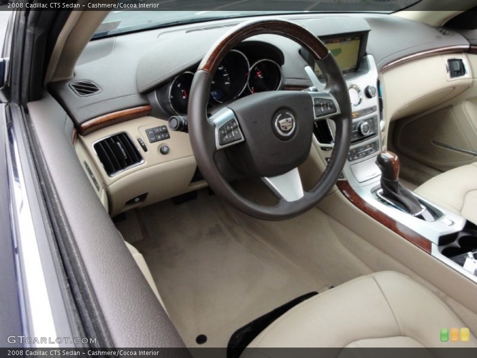 Cashmere/Cocoa Interior Dashboard for the 2008 Cadillac CTS Sedan #50447702