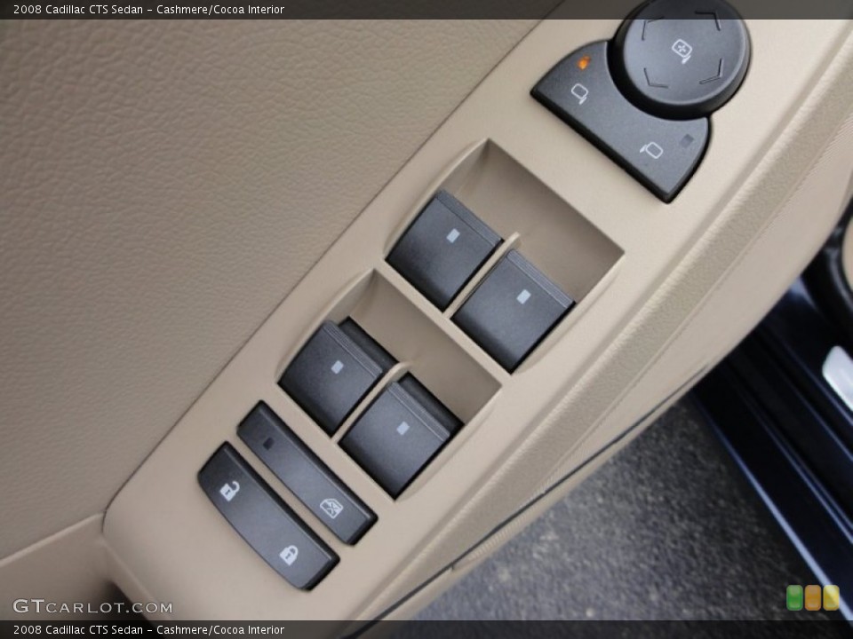 Cashmere/Cocoa Interior Controls for the 2008 Cadillac CTS Sedan #50447747