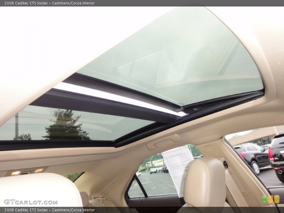 Cashmere/Cocoa Interior Sunroof for the 2008 Cadillac CTS Sedan #50447834