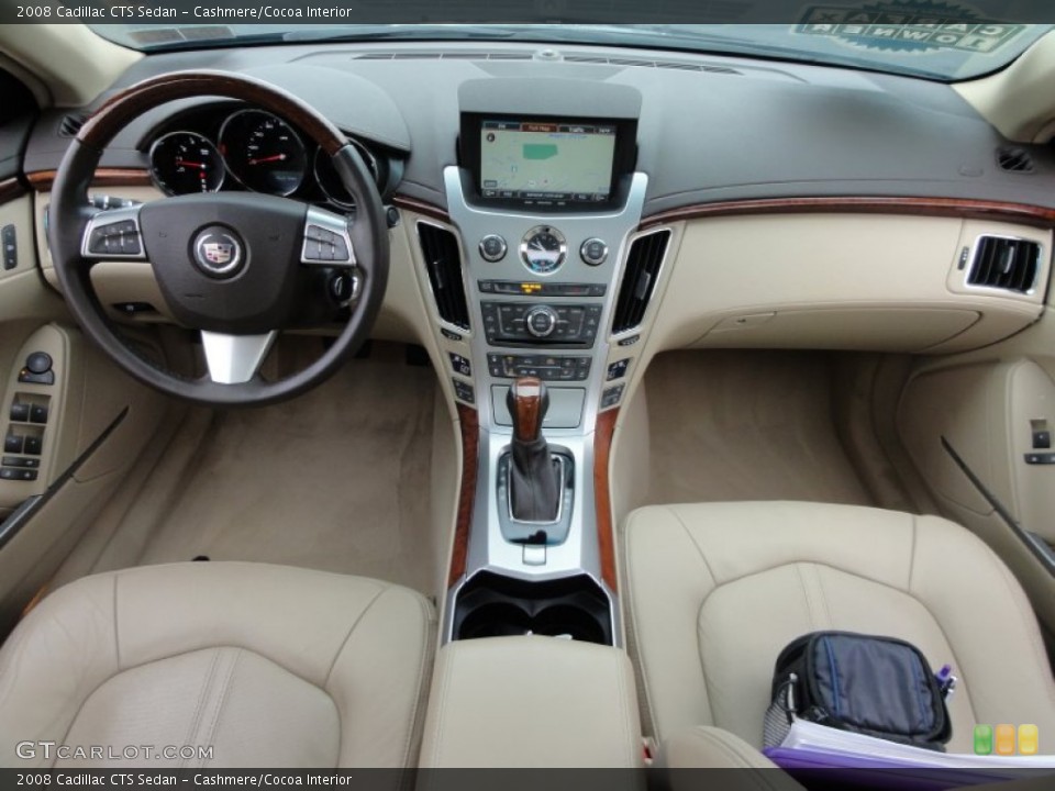 Cashmere/Cocoa Interior Dashboard for the 2008 Cadillac CTS Sedan #50447919