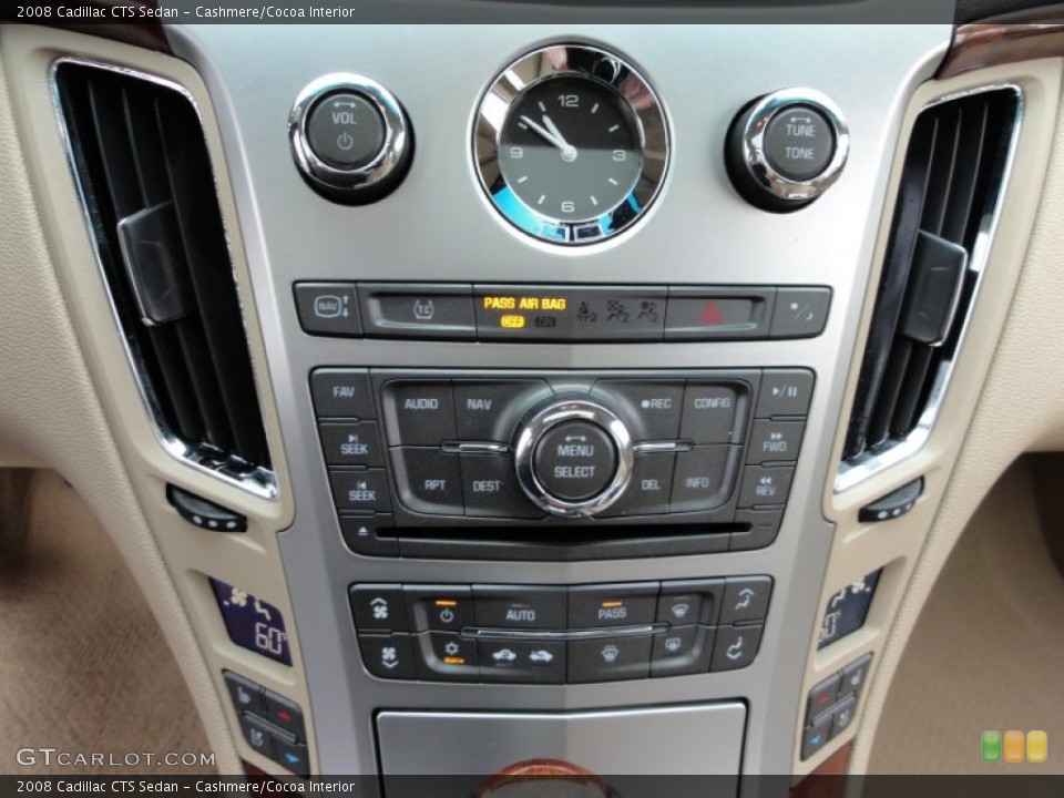 Cashmere/Cocoa Interior Controls for the 2008 Cadillac CTS Sedan #50448032