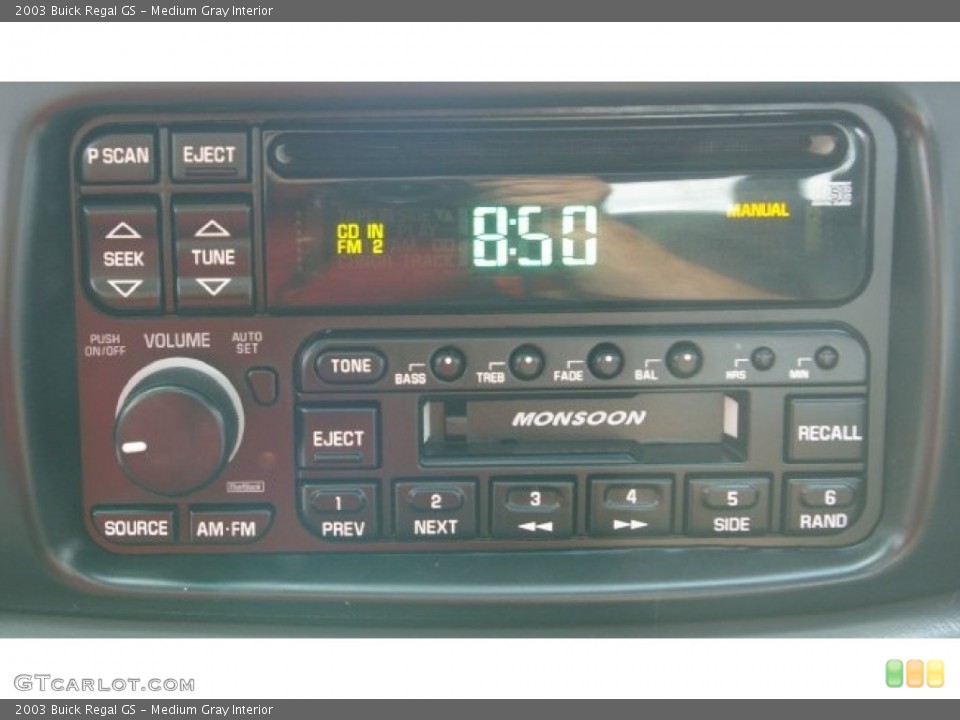 Medium Gray Interior Controls for the 2003 Buick Regal GS #50448050