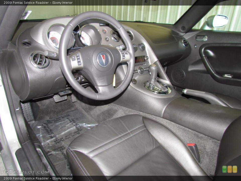 Ebony Interior Prime Interior for the 2009 Pontiac Solstice Roadster #50448935